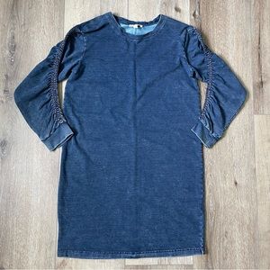 JANE AND DELANCEY Blue Denim Mini Dress Size Small